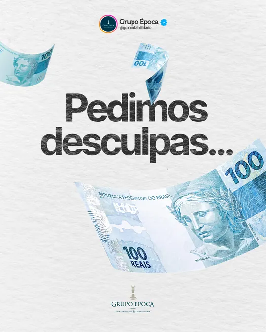 Pedimos desculpas